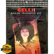 Gelli Arts Image Transfer Kit Gel Plate Roller Acrylic Paints