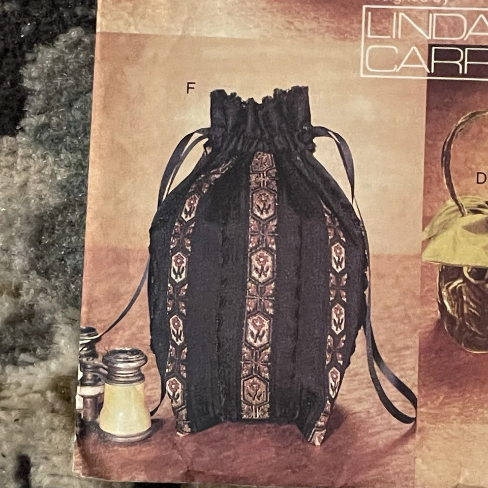 Handbags Craft Sewing Pattern Shaped Clutch Purse Linda Carr Vintage 1999 Y2K UC - Image 4 of 4