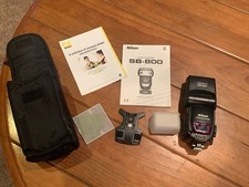 Nikon SB-800 Speedlight Flash with manual Working Great in Case
