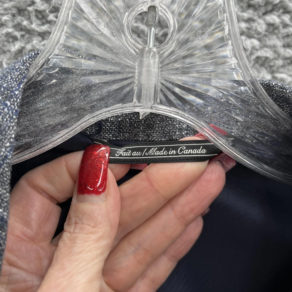 Blazer Jack Victor Para Hombre 39R Gris Azul Cuadros Napoli SPJ Tela Italiana 2 Botones Foto 4 de 4