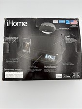 iHome iP48 Portable Rechargeable Stereo Speaker System w/ Alarm Clock, Open Box