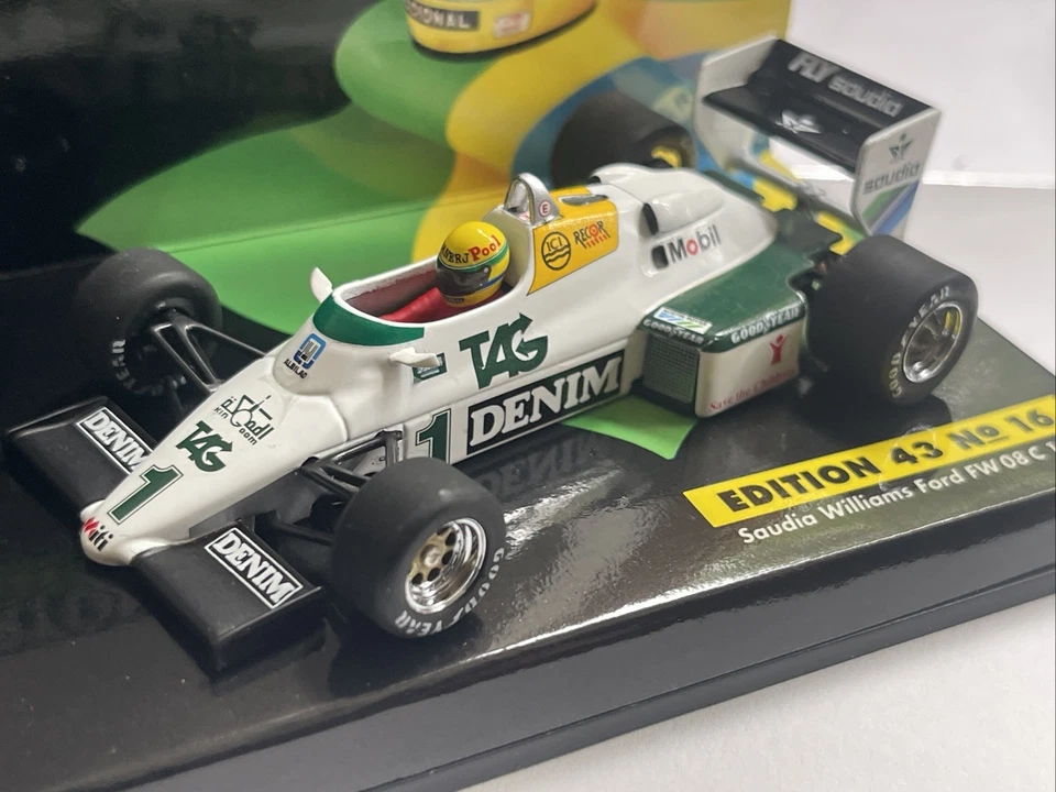 Ayrton Senna Minichamps 540 834301 Williams Ford FW08C model F1 car 1983 1:43rd - Image 4 of 4