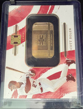 2024 Panini Impeccable Scott Rolen Gold Bar 1/2 Toz