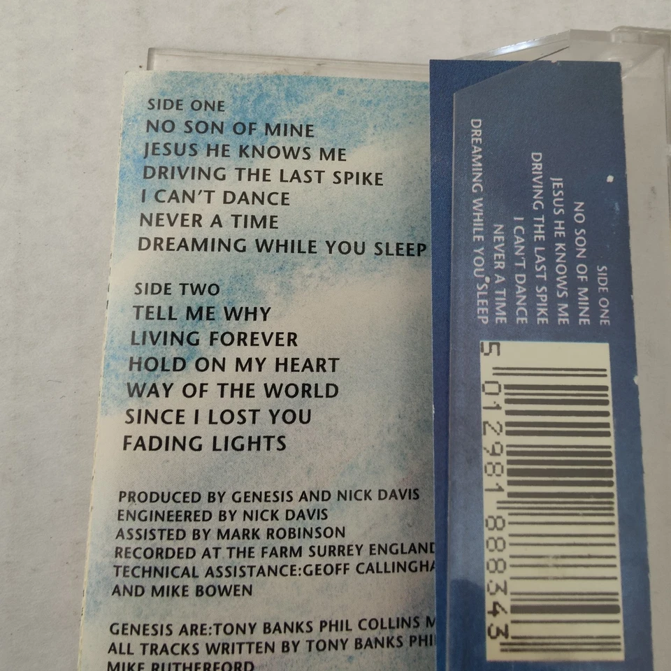 GENESIS - We Can't Dance Cassette Tape Album 1991 Virgin Rock Pop VTG VGC - Image 4 of 4