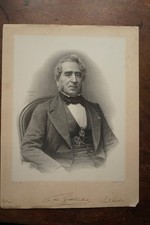 LESTIBOUDOIS (1797-1876) PORTRAIT ENGRAVING 19th century, born in LILLE BOTANIST DOCTOR