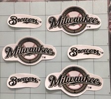 6 Milwaukee Brewers Iron On Fabric Appliques Not Embroidered