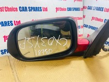 HONDA ACCORD 4DR MK7 2003 PASSENGER LEFT ELECTRIC WING DOOR MIRROR E6010142 RED