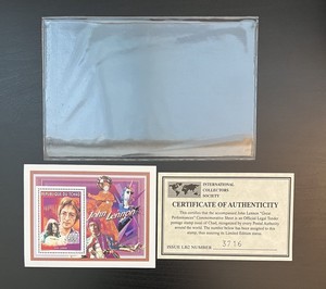 Large rare lot of Beatles Stamps - Republic of Chad - ICS issued