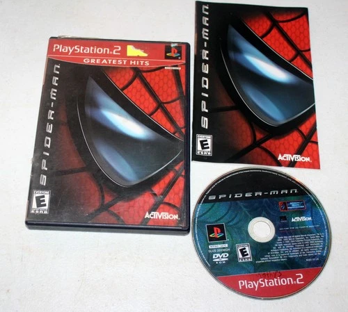 PS2 Spider-Man Greatest Hits (Sony PlayStation 2, 2002) Tested with Manual