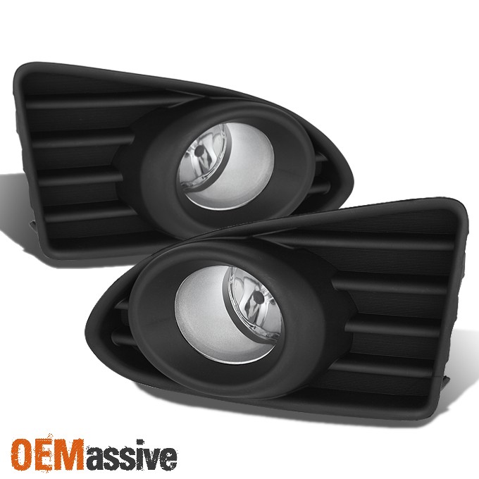 Fits 12-15 Scion Iq Hatchback Clear Bumper Driving Fog Lights W/Switch+Bulbs