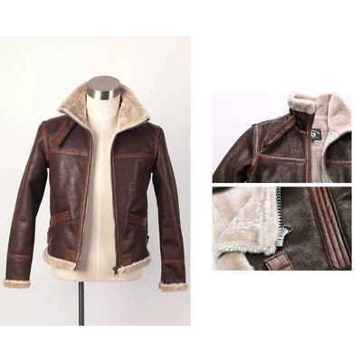 SALE RESIDENT EVIL 4 LEON Faux Pleather Braun Jacke Cosplay Kostüm Halloween