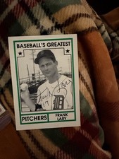 Baseball Greatest Pitchers Frank Lary Card Signed