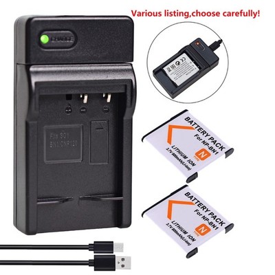 Battery or charger for Sony NP-BN1 DSC-TF1 DSC-QX10 TX5 TX7 TX10 TX20 TX55 TX66