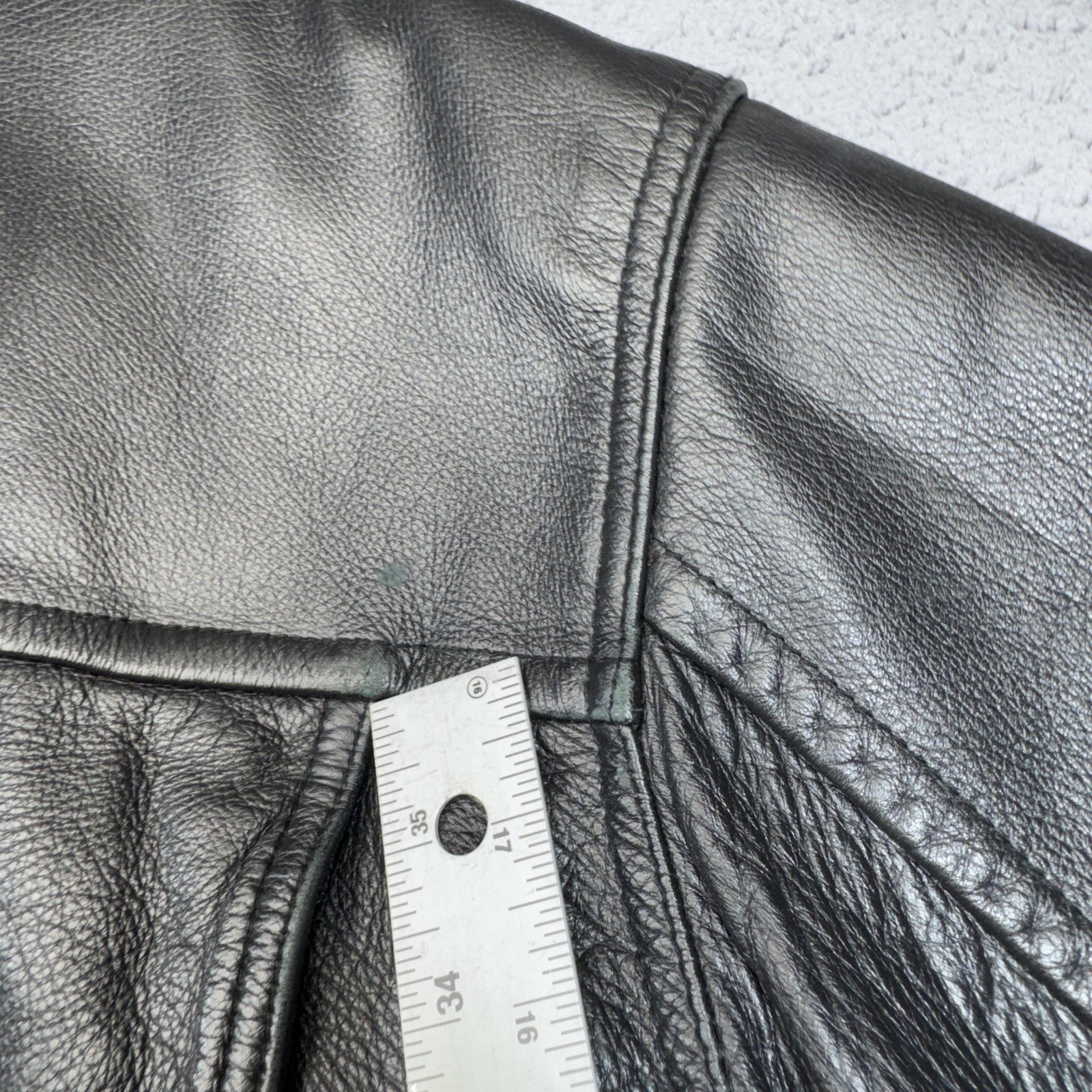 Rainforest Leather Jacket Men Extra Large Biker F… - image 5