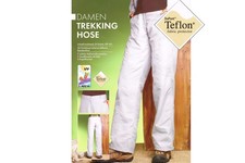 Damen Trekking Hose gef&uuml;ttert Teflon&reg; UV Protect 40+ Wanderhose S M L NEU