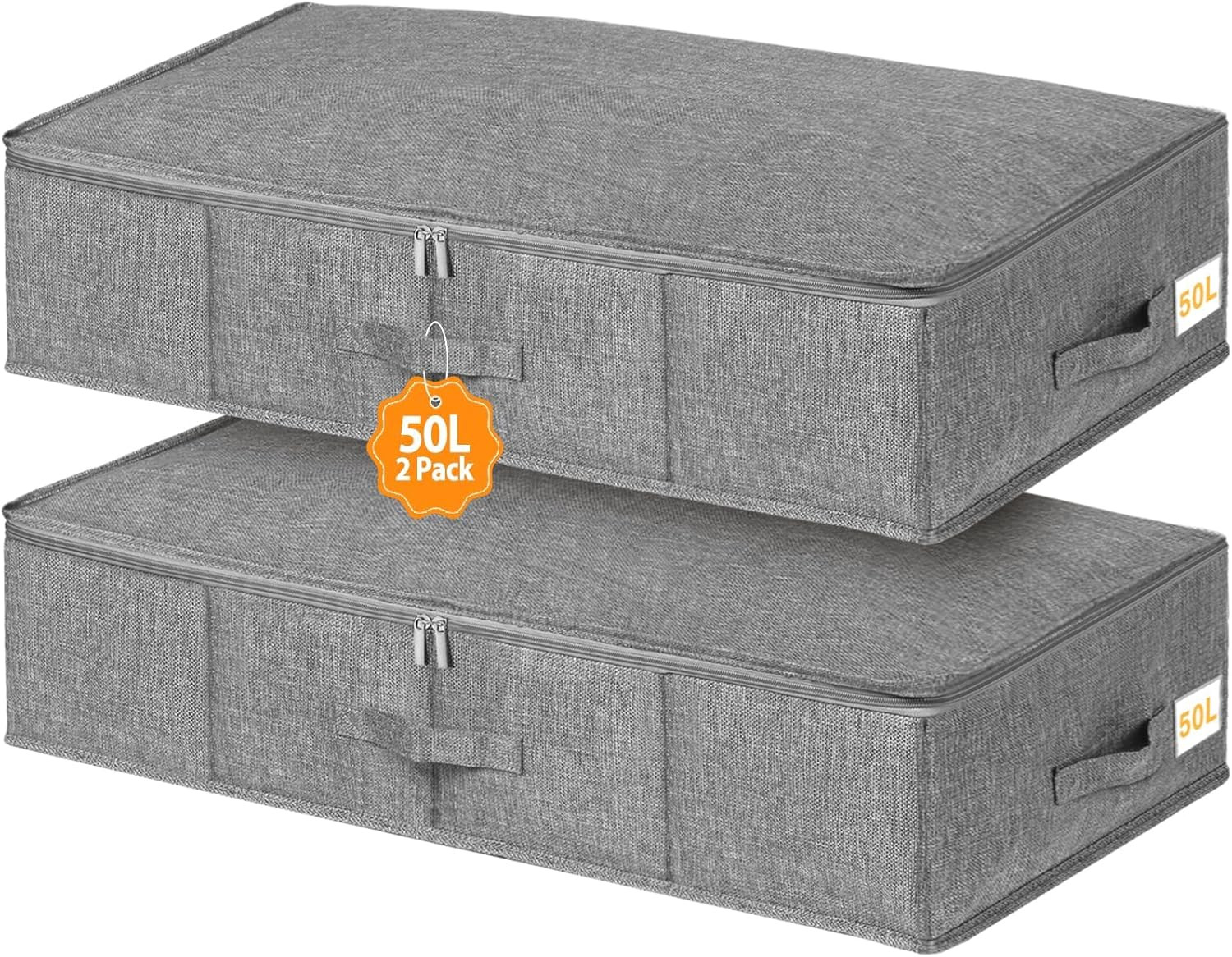 2 Contenitori Sottoletto Ruote e Metallo - Addio Caos in Camera