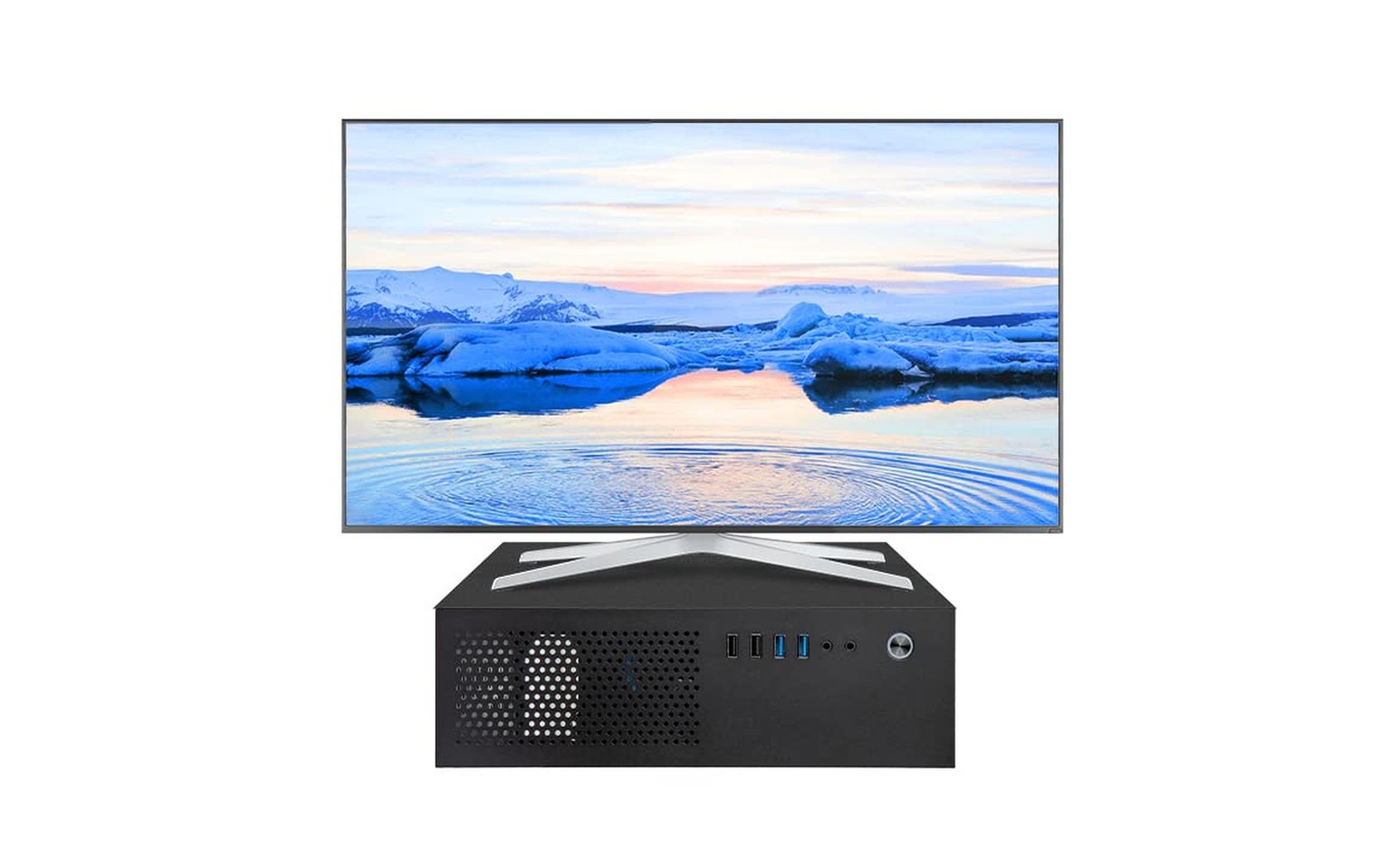 JOYJOM MATX Micro ATX ITX Mini PC Case - Black DTX Case