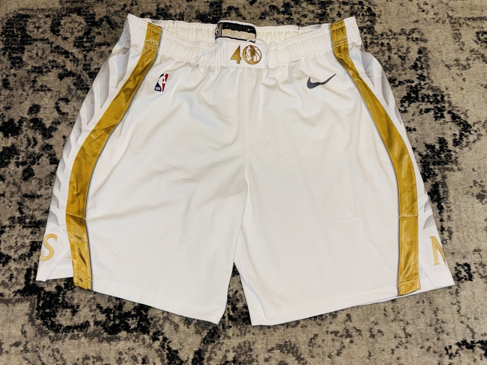 Nike Team Issued Vaporknit Dallas Mavs City Edition Size 46 = 2XL Game Shorts