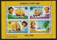 Romania Christopher Columbus Discovery of America Europa CEPT MS 1992 MNH
