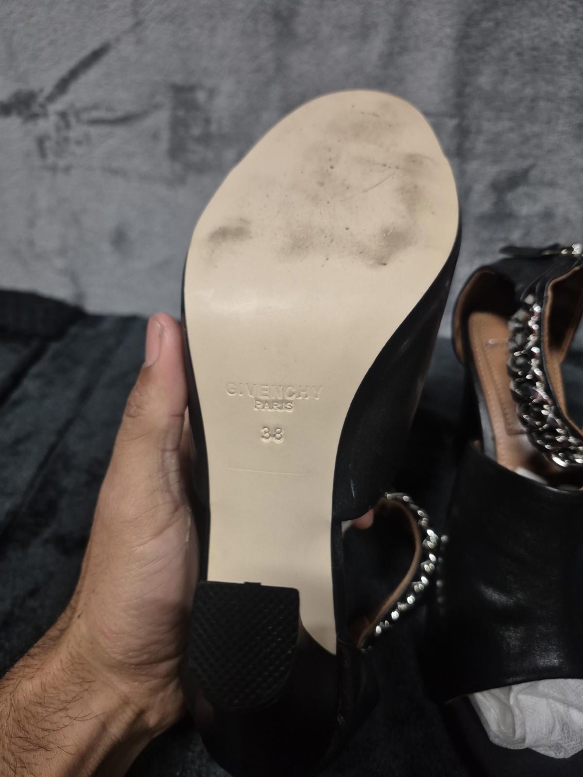 Givenchy Paris Silver Chain Heel Size 38 thumbnail 10