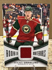 2013-14 Upper Deck Rookie Materials Mikael Granlund JERSEY PATCH Minnesota Wild