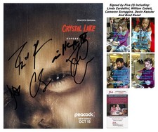 Linda Cardellini 5x CAST Signed CRYSTAL LAKE 8x10 Photo PROOF JSA B Jason Friday