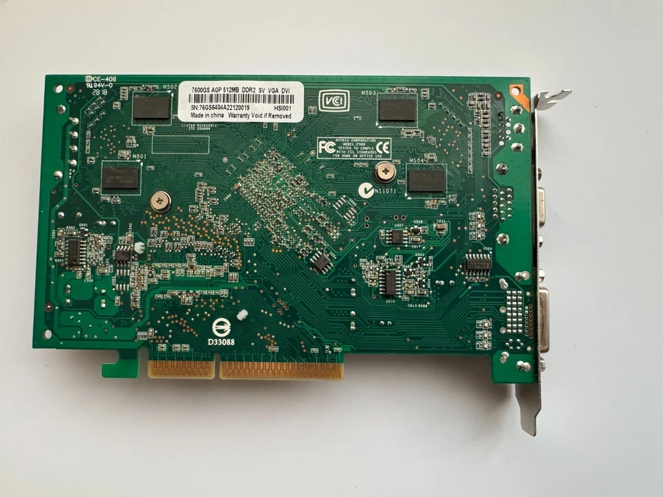 **Free worldship** New AGP Nvidia Geforce 7600GS 512MB 7600 Video Graphic Card - Image 4 of 4