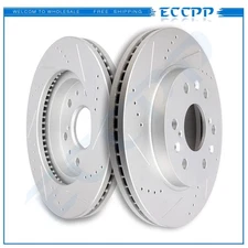 Front Brake Discs Rotors For Cadillac XTS Chevrolet Silverado 1500 GMC Safari