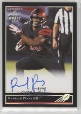 2018 Leaf Ultimate Draft Silver Spectrum 4/15 Rashaad Penny #BG-RP1 Auto 1k5