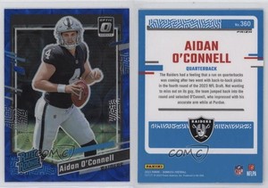 2023 Donruss Rated Optic Preview Blue Scope Prizm Aidan O'Connell #360 Rookie RC