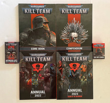 4 Kill Team Books: Annuals 2022 23, Core, Comp. Ops Cards Warhammer 40K