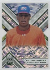 2018 Elite Extra Edition Status Emerald Die-Cut 45/25 Cristian Santana Auto 14md