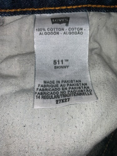 Levi's Two Horse Brand 9 Pocket size 14 boys jeans hard to find UNIQUE 27 x 27 - Picture 10 of 14