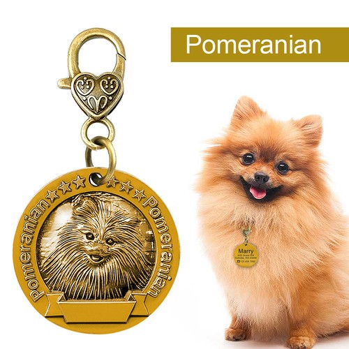 Robuste 3D Hundeetiketten personalisiert graviert Haustier Welpe Ausweis Name Halsband Scheiben gold - Bild 19 von 72