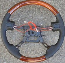 MAZDA MX5 Holzlenkrad Rosenholz Miata Lenkrad Leder-Holz 4-Speichen NEU 