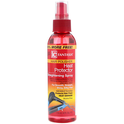 Fantasia IC Hair Polisher Heat Protection Straightening Spray 6 oz