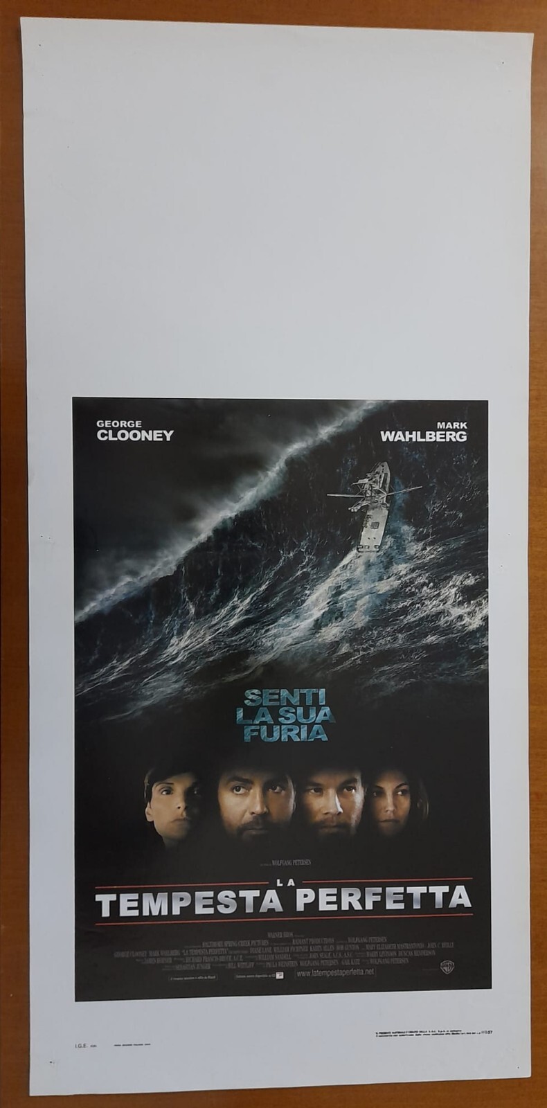 Locandina originale film La tempesta perfetta (2000) - Regia di Wolfgang Petersen