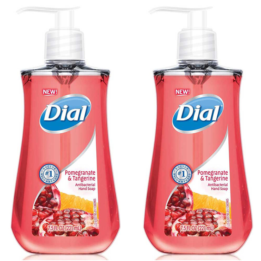 2-New Dial Pomegranate Tangerine Antibacterial Hand Soap with