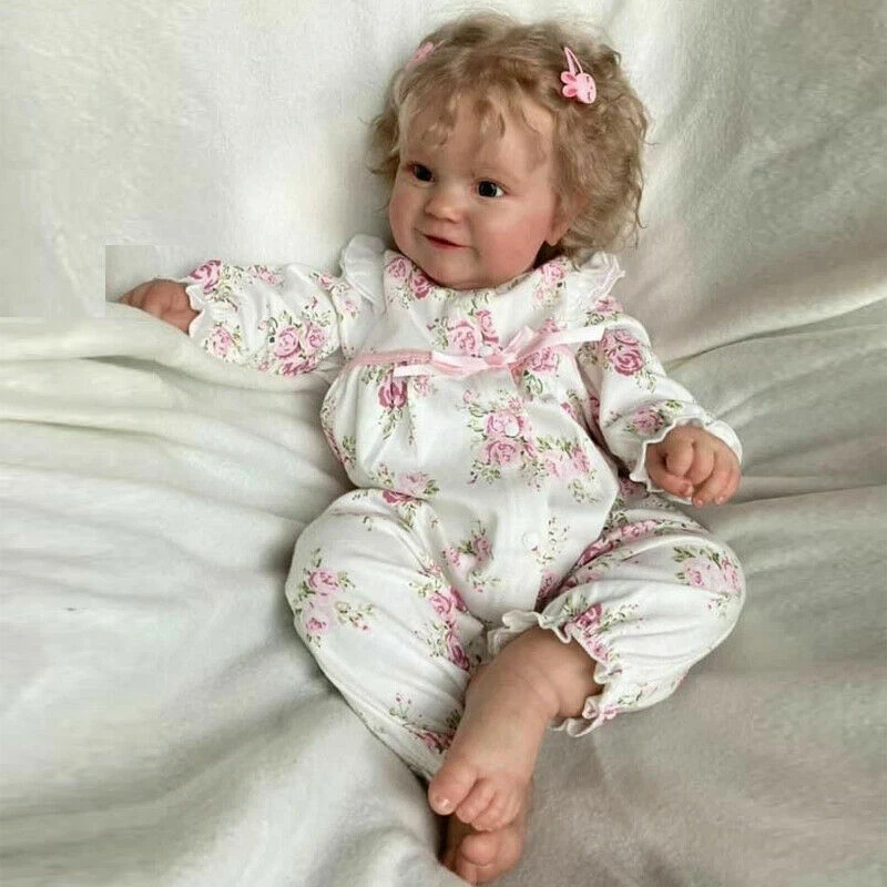 Muñecas bebé renacido cuerpo completo vinilo suave realista niña recién nacida muñecas regalo 20 pulgadas Foto 2 de 4