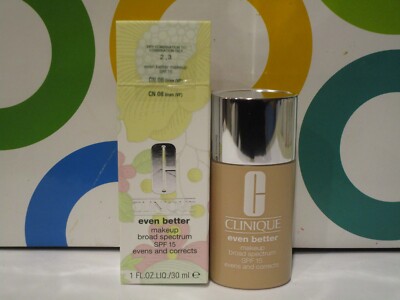 CLINIQUE ~ EVEN BETTER MAKEUP BROAD SPECTRUM ~ # CN 08 LINEN ~ 1 OZ