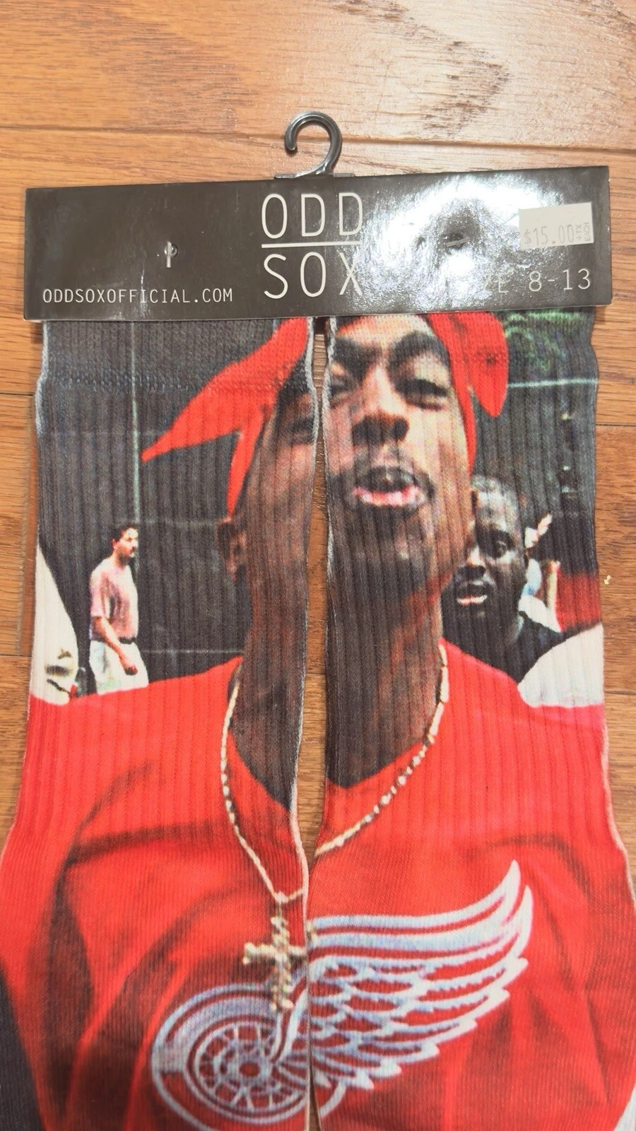 Tupac Shakur Makaveli Odd Socks Large Men's 9-13 Crew Socks 2Pac Hip Hop Rap