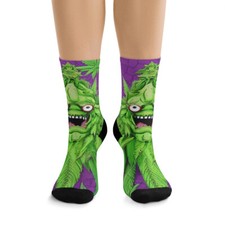 Monster cropped Recycled Poly Socks