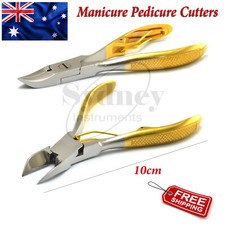Toenail Ingrown Clipper Cutters 10cm Gold Handle Heavy Duty Thick Nails Nipper
