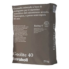 Geolite 40 Kerakoll Geomalta Minerale Ripristino Calcestruzzo Armato Rasare 25kg