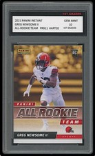 GREG NEWSOME II 2021 PANINI INSTANT ALL-ROOKIE TEAM 1ST GRADED 10 CARD #ART20