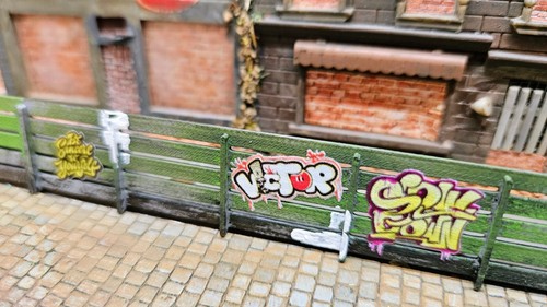 59x Set Graffiti "Kunstwerke" & Schmierereien – Für Spur H0, N und TT - Picture 5 of 5
