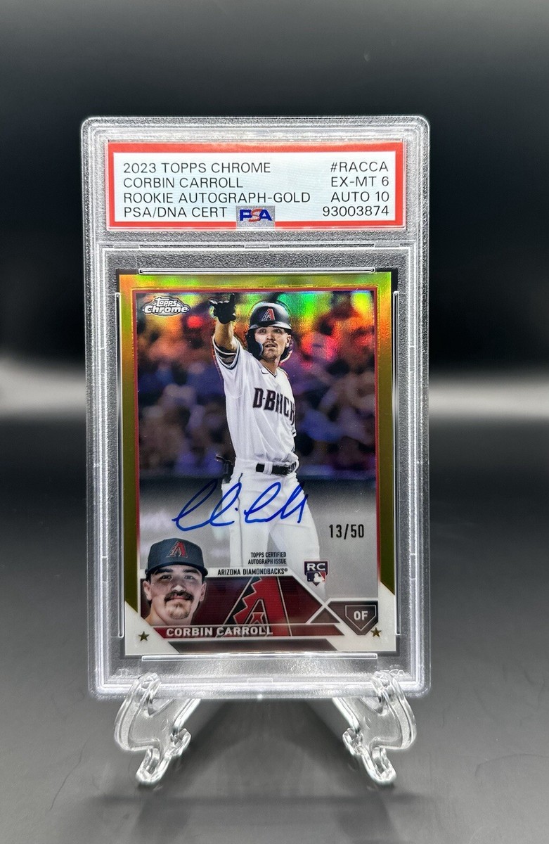 スポーツ選手 CORBIN CARROLL rookie autograph Corbin Carroll Rookie Autograph - Gold Rainbow Refractor