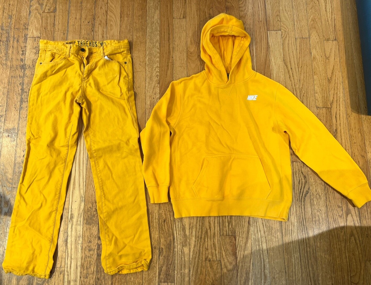 Yellow Nike Hoodie Outfit Mens NIKE Sweaters And Sweatshirts