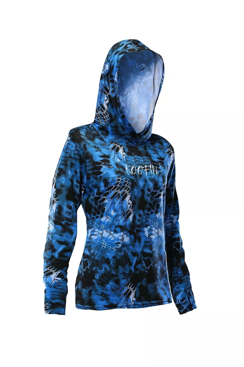 KOOFIN GEAR Performance Fishing Hoodie Women's Long Sleeve Hooded