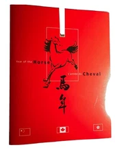 Canada China Hong Kong 2002 New Year of Horse Stamps Zodiac MNH